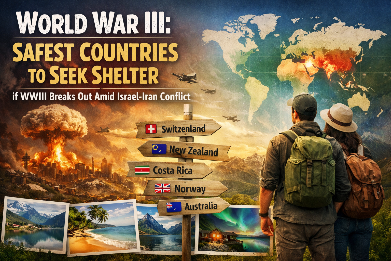 World War III: Complete List of Safest Countries to Seek Shelter if WWIII Breaks Out Amid Israel-Iran Conflict