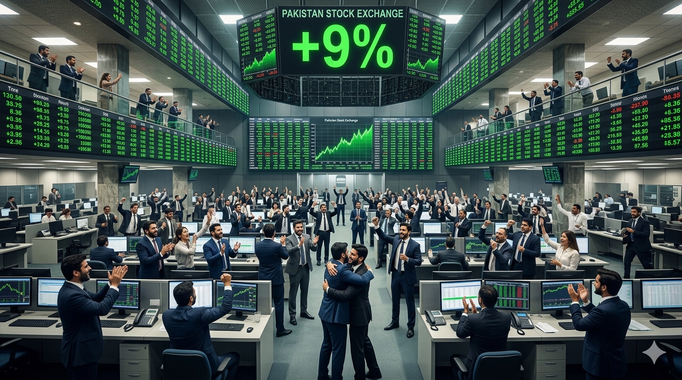 Historic Surge in Pakistan Stock Market: KSE-100 Jumps 14,000 Points Following US-Iran Ceasefire