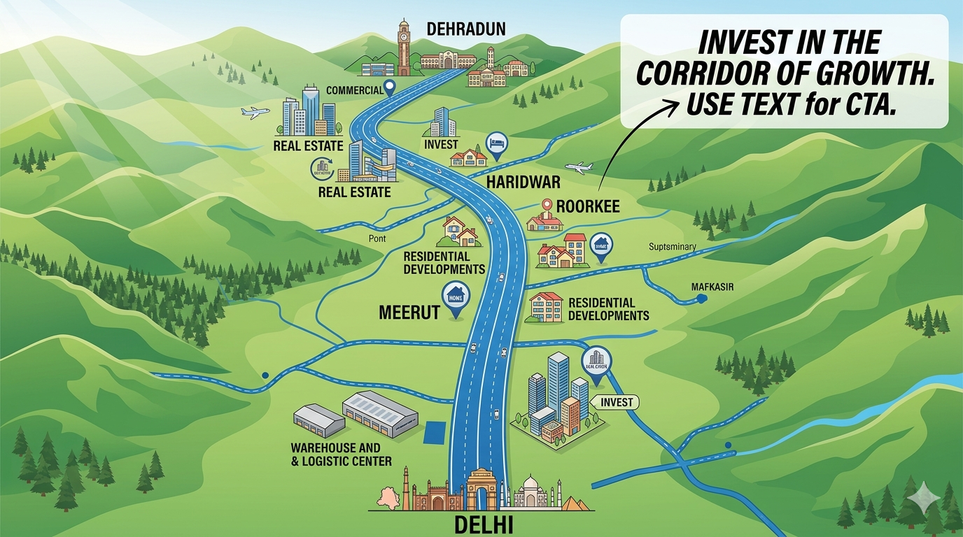 Delhi–Dehradun Expressway: Real Estate Markets That Will Benefit and What Investors Should Know