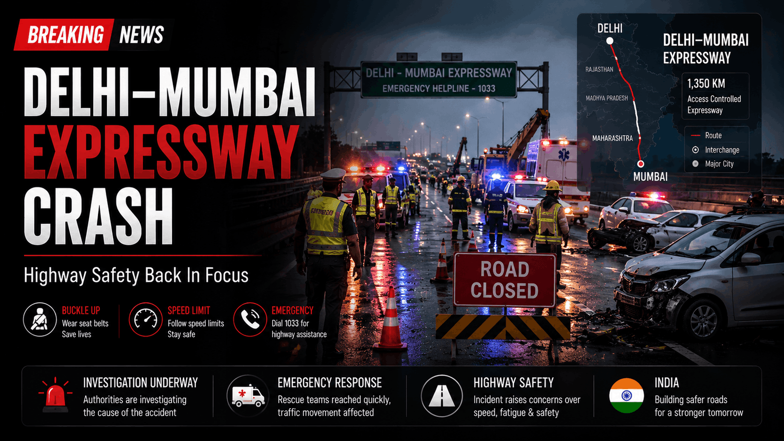 Tragic Delhi–Mumbai Expressway Crash Raises Fresh Questions Over Highway Safety