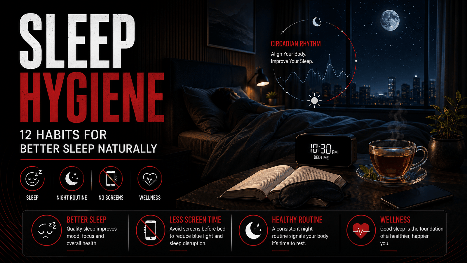 Sleep Hygiene Explained: 12 Habits That Can Help You Sleep Better Naturally