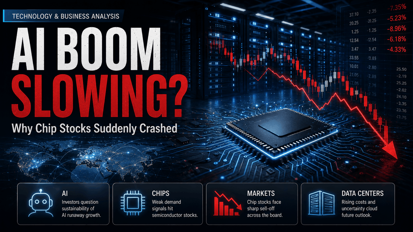 Is the AI Boom Slowing Down? Why Chip Stocks Suddenly Crashed (And Why AI Isn't Going Away)